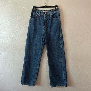 Levi Wide Leg Dark Blue Jean Size 27